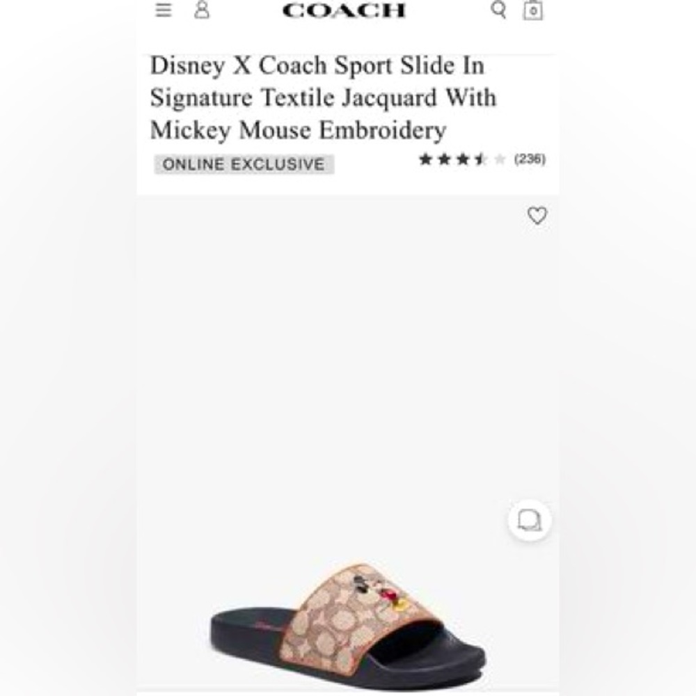 Disney X Coach Sport Slide